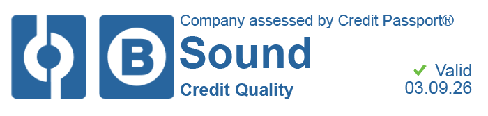 Company assessed by Credit Passport® - Credit Quality: Sound